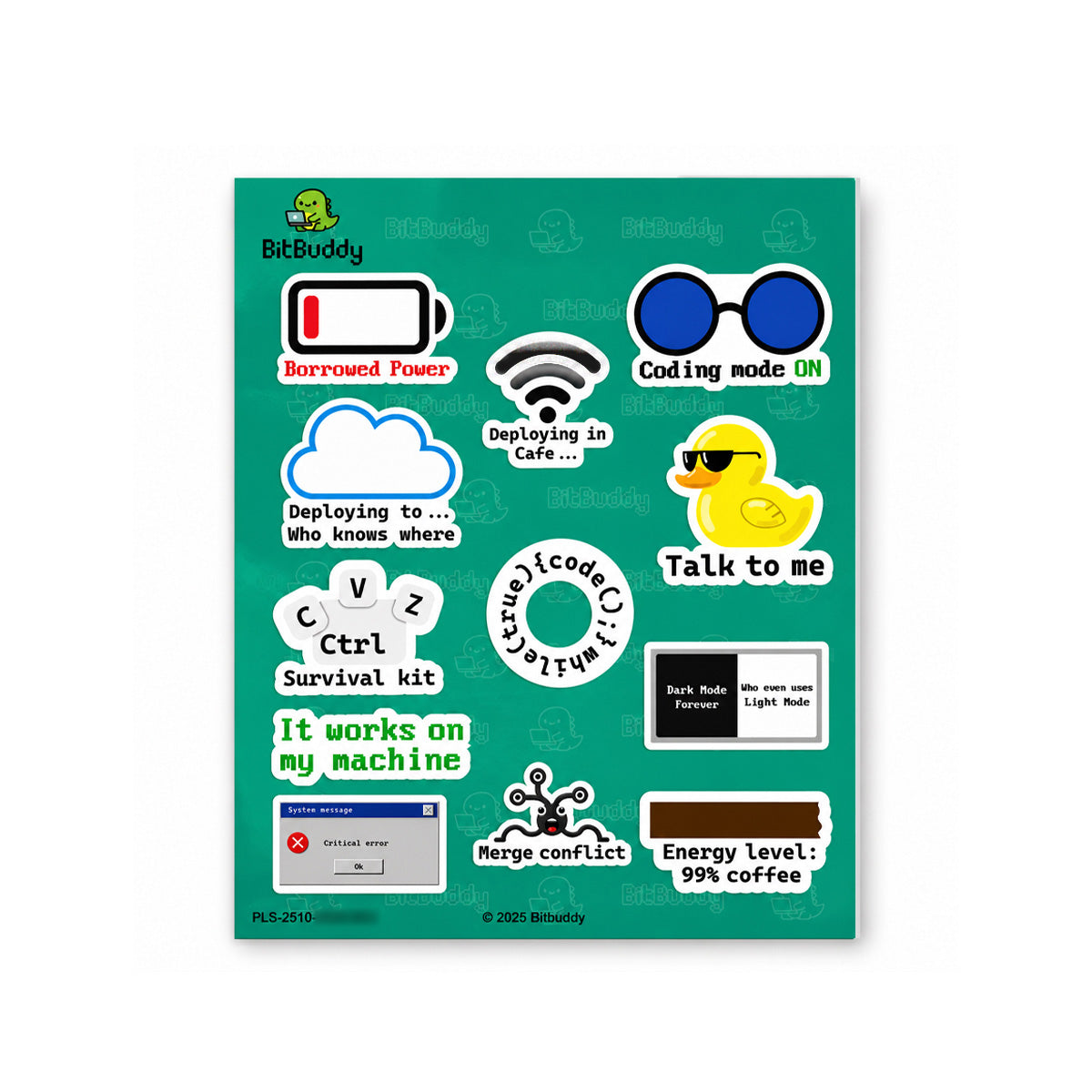 Programmer's sticker sheet